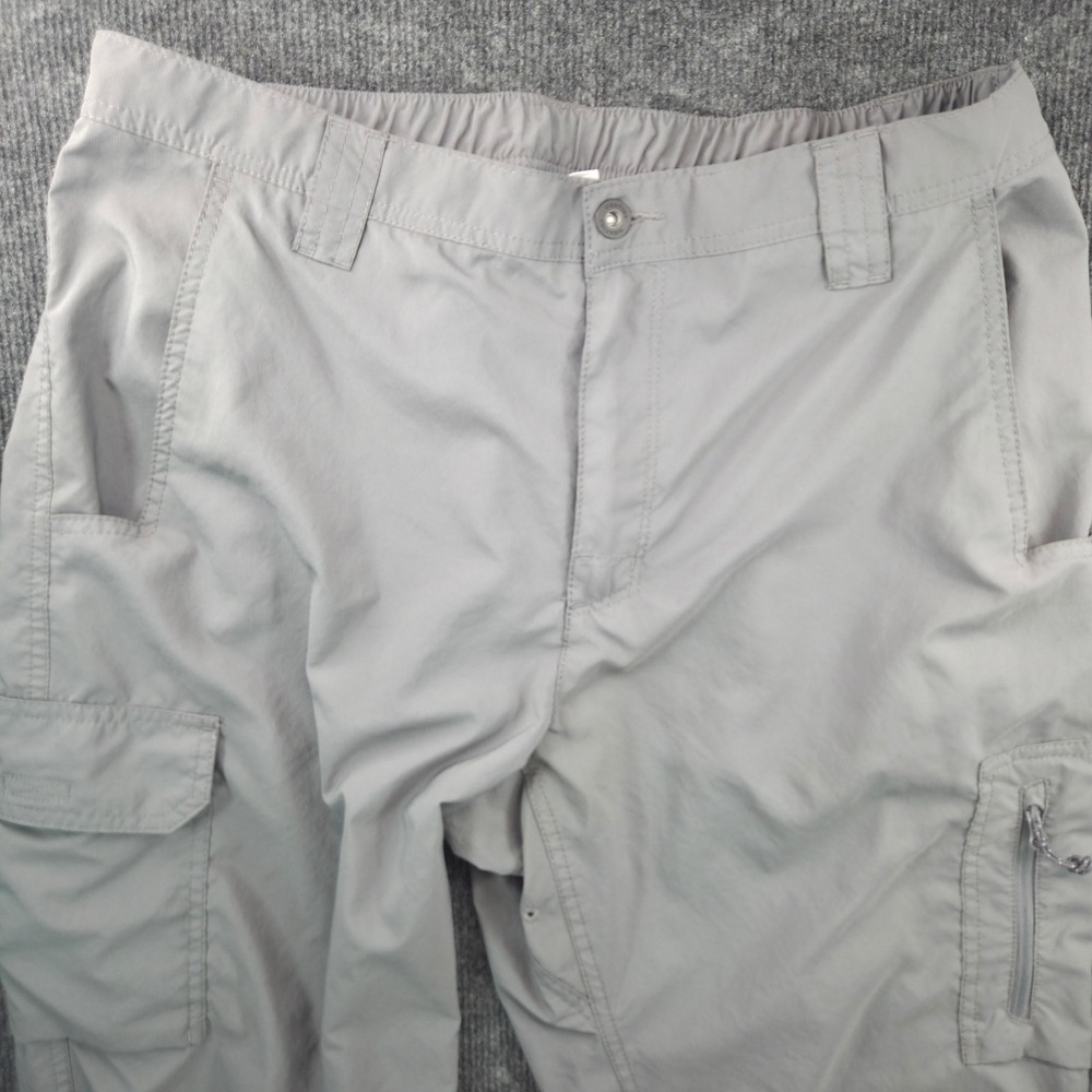Columbia Cargo Pants Mens 36x30 Gray Excellent Silver Ridge Hiking Gorpcore